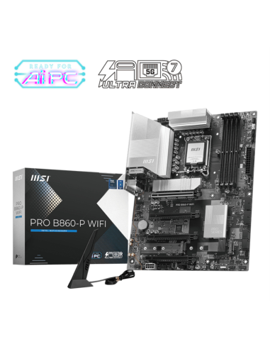 MSI PRO B860-P WIFI placa base Intel B860 LGA 1851 (Socket V1) ATX