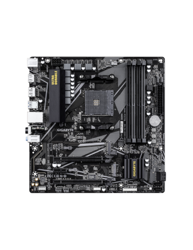 GIGABYTE B550M DS3H AC R2 Placa base - Procesadores AMD Ryzen 5000, VRM de 5+3 fases, hasta 4733 MHz DDR4 (O.C.), 1x M.2 PCIe 4.