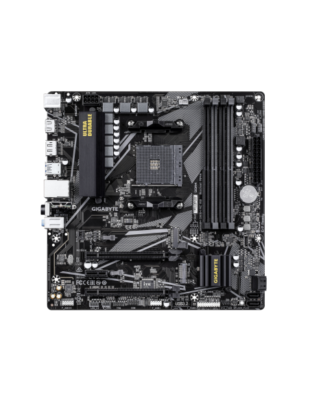GIGABYTE B550M DS3H AC R2 Placa base - Procesadores AMD Ryzen 5000, VRM de 5+3 fases, hasta 4733 MHz DDR4 (O.C.), 1x M.2 PCIe 4.