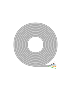 AISENS Cable de Red RJ45 Cat.6 UTP Rigido AWG23 CCA (aleacion), Gris, 100 m