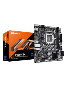 GIGABYTE H810M K Placa Base – Procesadores Intel Core Ultra (Serie 2), VRM de 3+1+2 fases, hasta 6400 MHz DDR5, 1 x M.2 PCIe 4.0 2