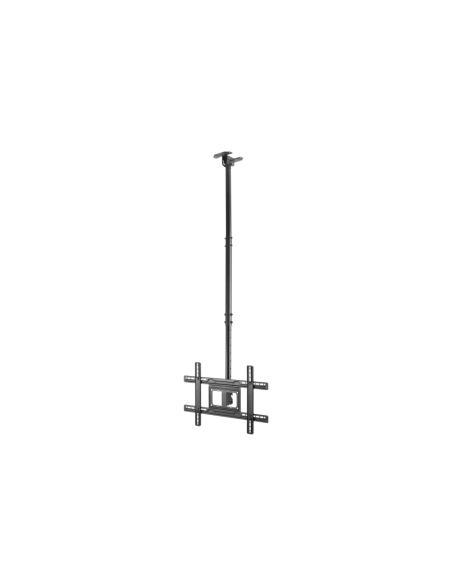 AISENS Soporte De Techo Giratorio, Inclinable, Extensible Para Monitor/TV 50kg De 37-80, Negro