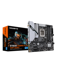 GIGABYTE B760M GAMING PLUS WIFI DDR4 Placa base - Compatible con procesadores Intel Core de 14ª generación, VRM de 4+1+1 fases,  2