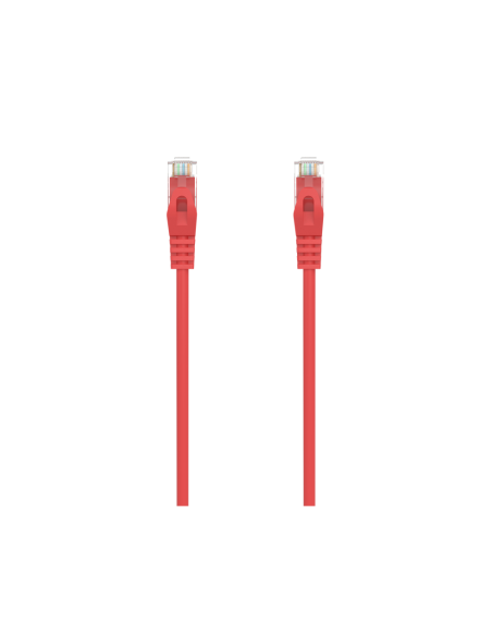 AISENS Cable de Red Latiguillo RJ45 LSZH Cat.6A 500 Mhz UTP AWG24, Rojo, 1.5M