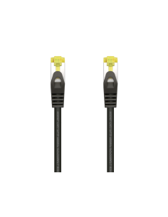 AISENS Cable De Red Latiguillo RJ45 LSZH Cat.7 600 MHz S/FTP PIMF AWG26, Negro, 25 cm