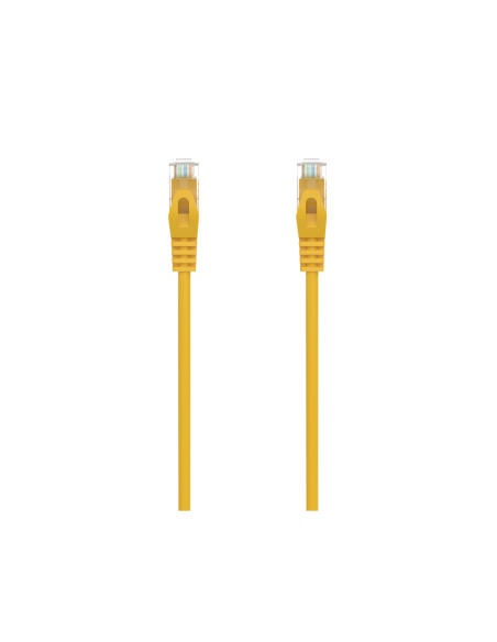 AISENS Cable de Red Latiguillo RJ45 LSZH Cat.6A 500 Mhz UTP AWG24, Amarillo, 1.0M