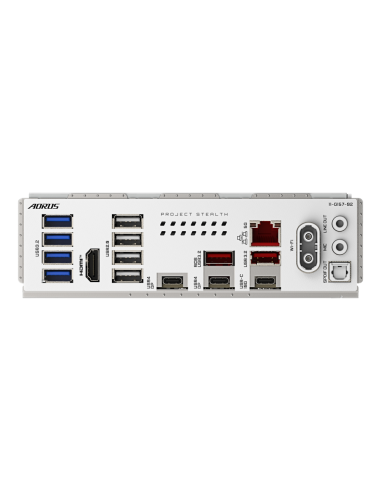 GIGABYTE X870 AORUS STEALTH ICE Placa Base – Compatible con procesadores AMD Ryzen 9000, VRM digital de 16+2+2 fases, hasta 8200