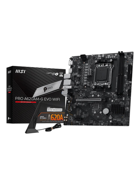 MSI Pro A620AM-G EVO WIFI AMD A620A Zócalo AM5 micro ATX