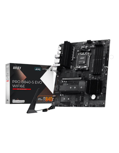 MSI Pro B840-S EVO WIFI6E AMD B840 Zócalo AM5 ATX