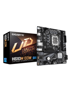 GIGABYTE H610M D3W Placa Base - Compatible con procesadores Intel Core de 14ª generación, VRM de 5+1+1 fases, hasta 5600MHz DDR5 2