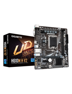 GIGABYTE H610M H V2 Placa base - Compatible con procesadores Intel Core 14th CPUs, 4+1+1 Hybrid Digital VRM, up to 5600MHz DDR5,