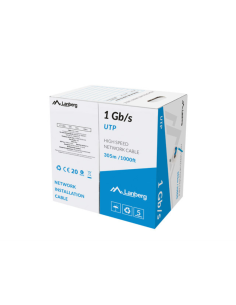 Lanberg LCU6-10CC-0305-B cable de red Azul 305 m U/UTP (UTP)