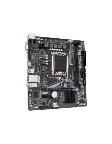 GIGABYTE H610M H V2 Placa base - Compatible con procesadores Intel Core 14th CPUs, 4+1+1 Hybrid Digital VRM, up to 5600MHz DDR5,