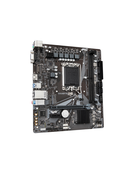 GIGABYTE H610M H V2 Placa base - Compatible con procesadores Intel Core 14th CPUs, 4+1+1 Hybrid Digital VRM, up to 5600MHz DDR5,