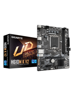 GIGABYTE H610M K V2 Placa base - Procesadores Intel Core 14ª generación, hasta 5600 MHz DDR5, 1xPCIe 3.0 M.2, LAN 1GbE, USB 3.2  2