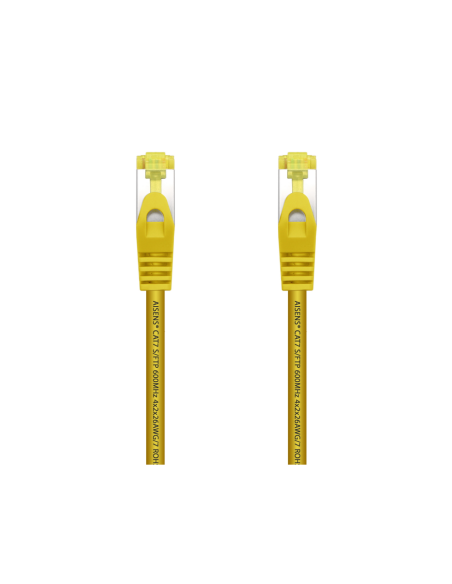 AISENS Cable De Red Latiguillo RJ45 LSZH Cat.7 600 MHz S/FTP PIMF AWG26, Amarillo, 2.0 m