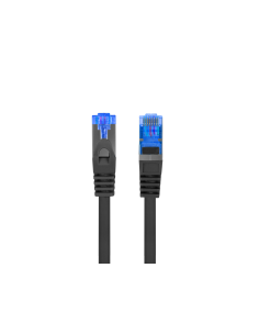 Lanberg PCF6A-10CC-0025-BK cable de red Negro 0,25 m Cat6a S/FTP (S-STP)