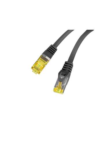 Lanberg PCF6A-10CU-0050-BK cable de red Negro 0,5 m Cat6a S/FTP (S-STP)
