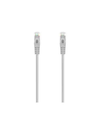 AISENS Cable de Red Latiguillo RJ45 LSZH Cat.6A 500 Mhz UTP AWG24, Gris, 20M