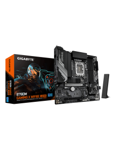 GIGABYTE B760M GAMING X WIFI6E GEN5 Placa Base – Compatible con procesadores Intel Core 14ª generación, VRM de 8+1+1 fases, hast