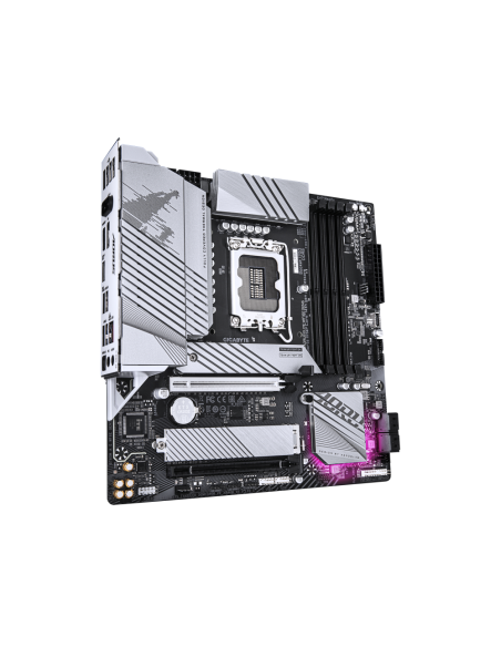 GIGABYTE B760M AORUS ELITE WIFI6E GEN5 Placa Base – Compatible con procesadores Intel Core 14ª generación, VRM digital de 12+1+1