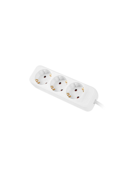 Lanberg PS0-03F-0150-W base múltiple 1,5 m 3 salidas AC Interior Blanco
