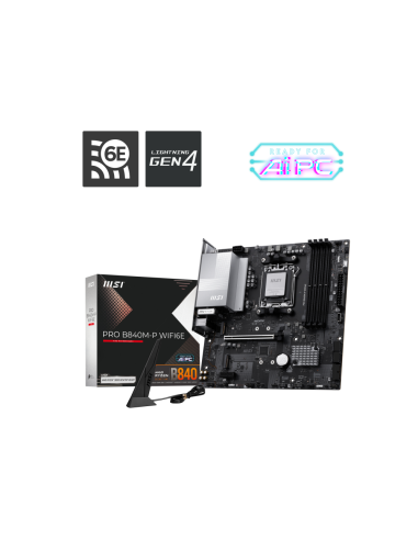 MSI PRO B840M-P WIFI6E placa base AMD B840 Zócalo AM5 micro ATX