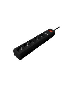 Ewent EW3935 base múltiple 1,5 m 5 salidas AC Interior Blanco