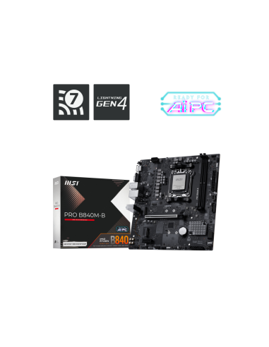 MSI PRO B840M-B placa base AMD B840 Zócalo AM5 micro ATX