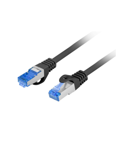 Lanberg PCF6A-10CC cable de red Negro 2 m Cat6a S/FTP (S-STP)