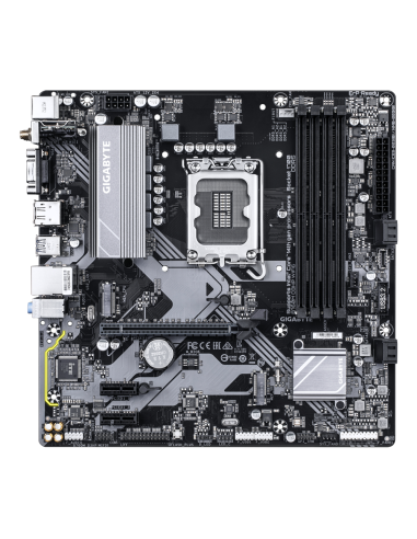 GIGABYTE B760M D3HP WIFI6 Placa base - Compatible con procesadores Intel Core 14ª generación, VRM digital de 4+1+1 fases, hasta 