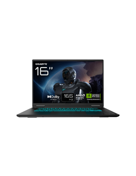 GIGABYTE GAMING A16 3WHK3PT864SD ordenador portatil AMD Ryzen™ 7 260 Portátil 40,6 cm (16") WUXGA 32 GB DDR5-SDRAM 1 TB SSD NVID