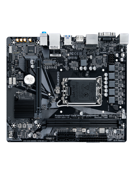 GIGABYTE H610M S2H V2 Placa base - Soporta CPUs Intel Core de 14ª generación, 4+1+1 Fases Híbridas VRM Digital, hasta 5600MHz DD
