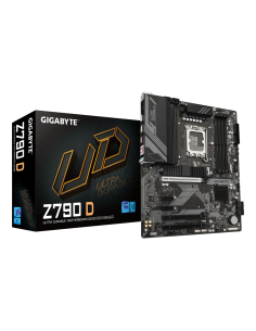 GIGABYTE Z790 D Placa base - Soporta CPUs Intel Core de 14ª generación, VRM digital de 12+1+1 fases, hasta 7600MHz DDR5 (OC), 3x 2