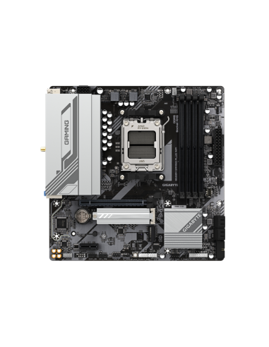 GIGABYTE B650M GAMING PLUS WIFI Placa base - Procesadores AMD Ryzen 9000, VRM de 5+2+2 fases, hasta 8000 MHz DDR5, 2xPCIe 4.0 M.