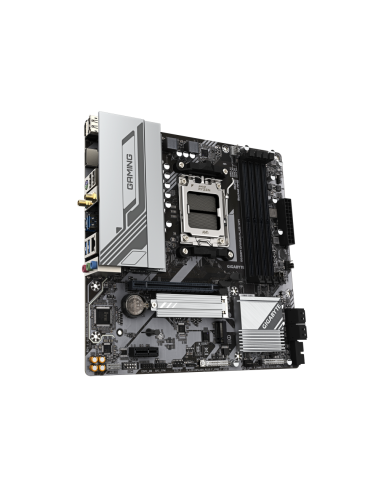 GIGABYTE B650M GAMING PLUS WIFI Placa base - Procesadores AMD Ryzen 9000, VRM de 5+2+2 fases, hasta 8000 MHz DDR5, 2xPCIe 4.0 M.
