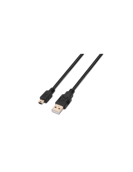 AISENS A101-0023 cable USB USB 2.0 0,5 m USB A Mini-USB B Negro