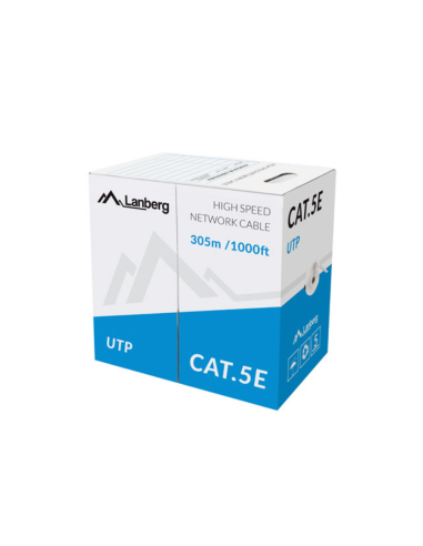 Lanberg LCU5-11CU-0305-S cable de red Gris 305 m Cat5e U/UTP (UTP)