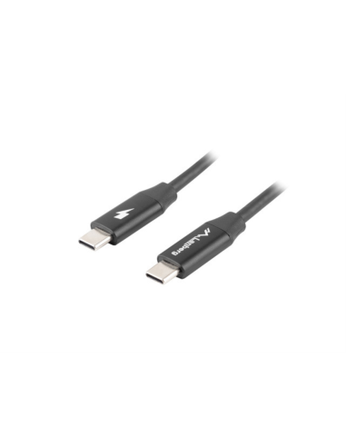 Lanberg CA-CMCM-40CU-0005-BK cable USB USB 2.0 0,5 m USB C Negro