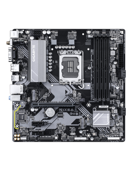 GIGABYTE B760M D3HP WIFI6 Placa base - Compatible con procesadores Intel Core 14ª generación, VRM digital de 4+1+1 fases, hasta 