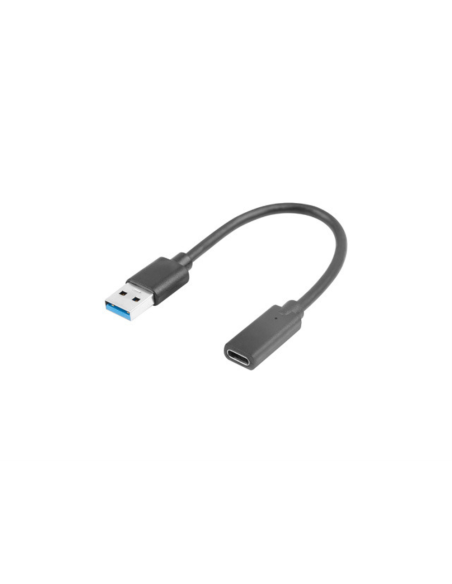 Lanberg AD-UC-UA-03 cable USB USB 3.2 Gen 1 (3.1 Gen 1) 0,15 m USB type A USB Tipo C Negro