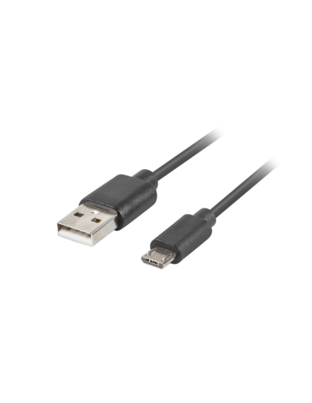 Lanberg CA-USBM-20CU-0018-BK cable USB USB 2.0 1,8 m Micro-USB A USB C Negro
