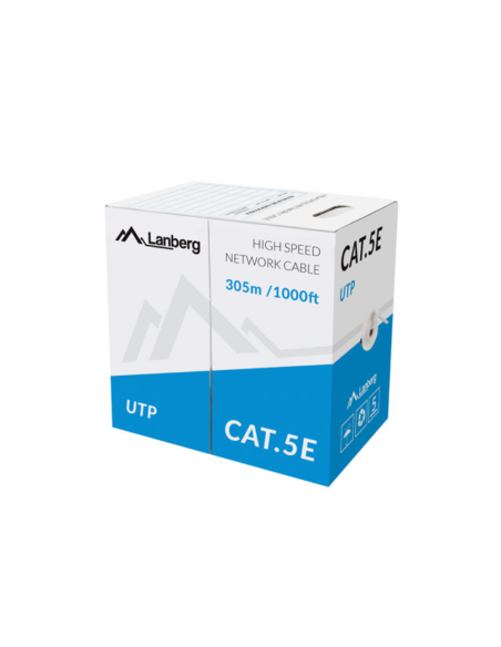 Lanberg LCU5-11CU-0305-S cable de red Gris 305 m Cat5e U/UTP (UTP)
