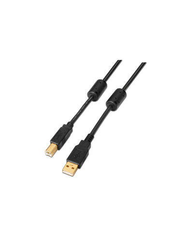 AISENS A101-0011 cable USB USB 2.0 5 m USB A USB B Negro