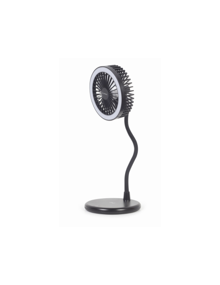 Gembird TA-WPC10-LEDFAN-01 ventilador Negro