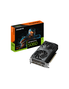 GIGABYTE GeForce RTX 5060 WINDFORCE MAX OC 8G Tarjeta Gráfica – 8 GB GDDR7, 128 bits, PCI-E 5.0, 2512 MHz Frecuencia del núcleo, 2