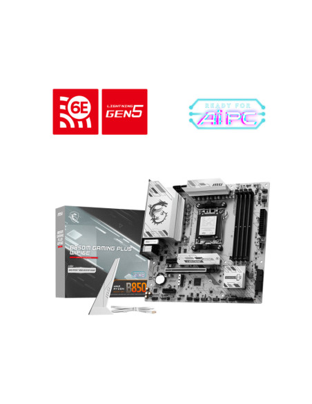 MSI B850M GAMING PLUS WIFI6E AMD B850 Zócalo AM5 micro ATX