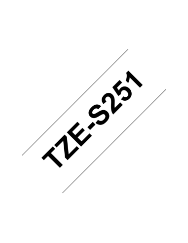 Brother TZE-S251 cinta para impresora de etiquetas Negro sobre blanco TZ
