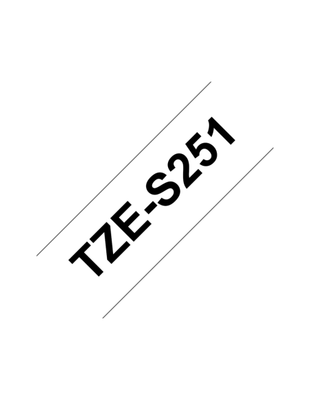 Brother TZE-S251 cinta para impresora de etiquetas Negro sobre blanco TZ