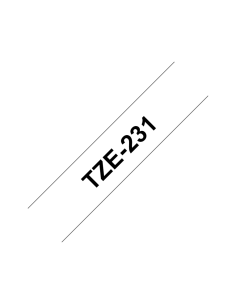 Brother TZE-231 cinta para impresora de etiquetas Negro sobre blanco